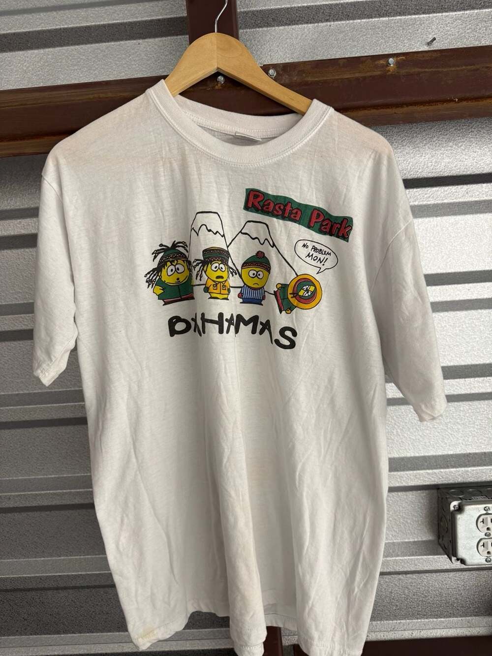 Vintage 90s South Park Bahamas Rasta Park Graphic T-Shirt